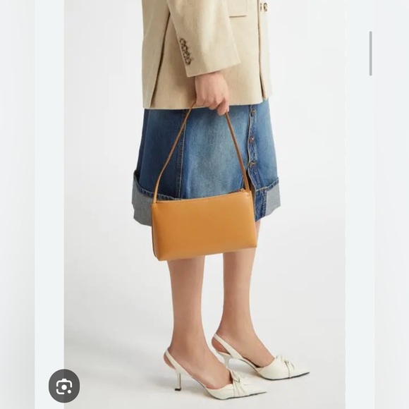 🆕 Mansur Gavriel Gaia Leather Shoulder Bag - Picture 4 of 12